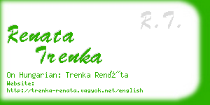 renata trenka business card